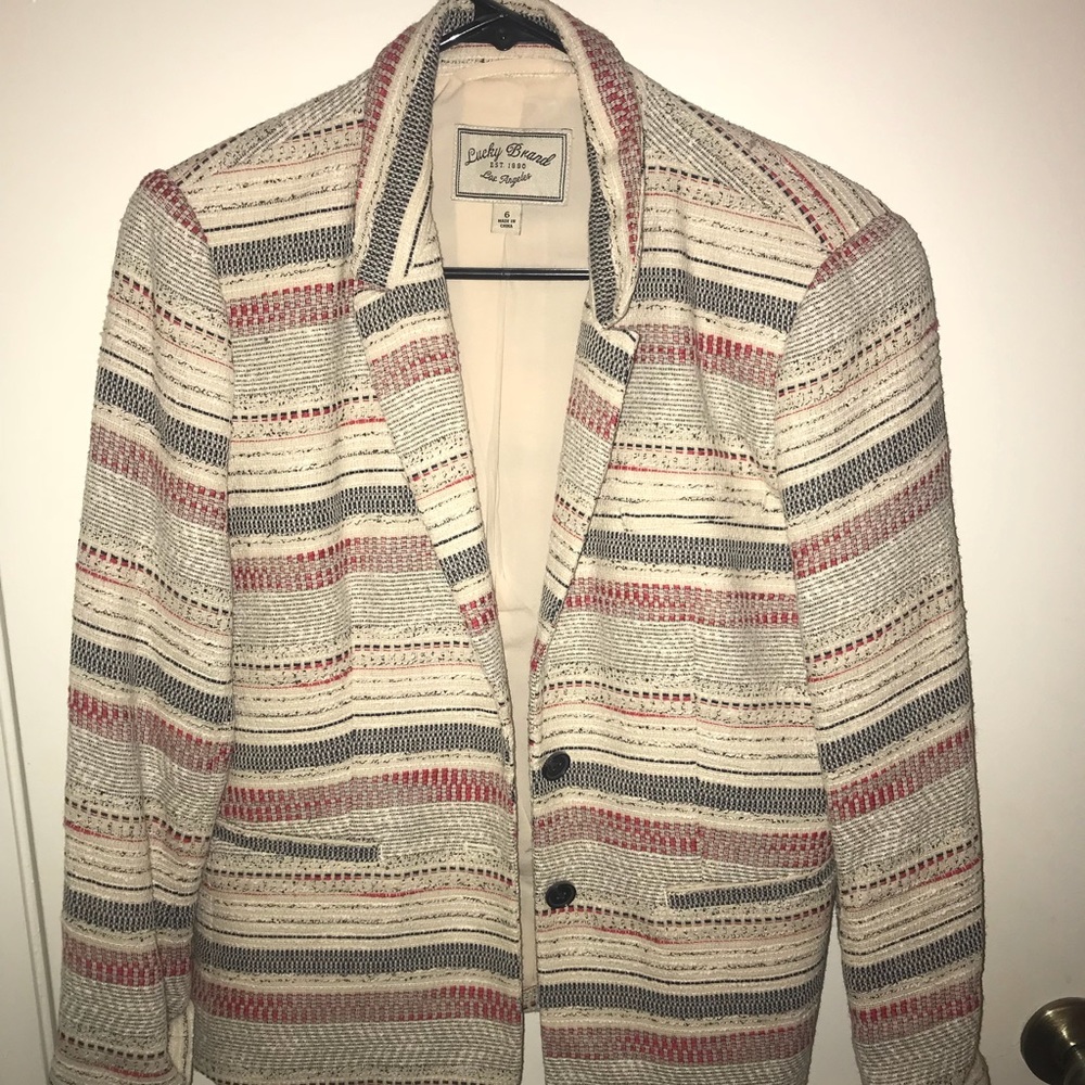 Lucky Brand multi colored blazer
